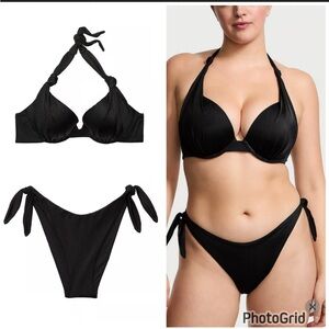 VS KNOTTED BIKINI SET 38DDD/XXL NWT